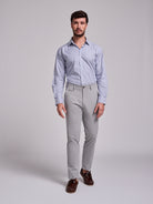CALÇAS ALGODÃO CINZENTAS SLIM FIT MR. BLUE