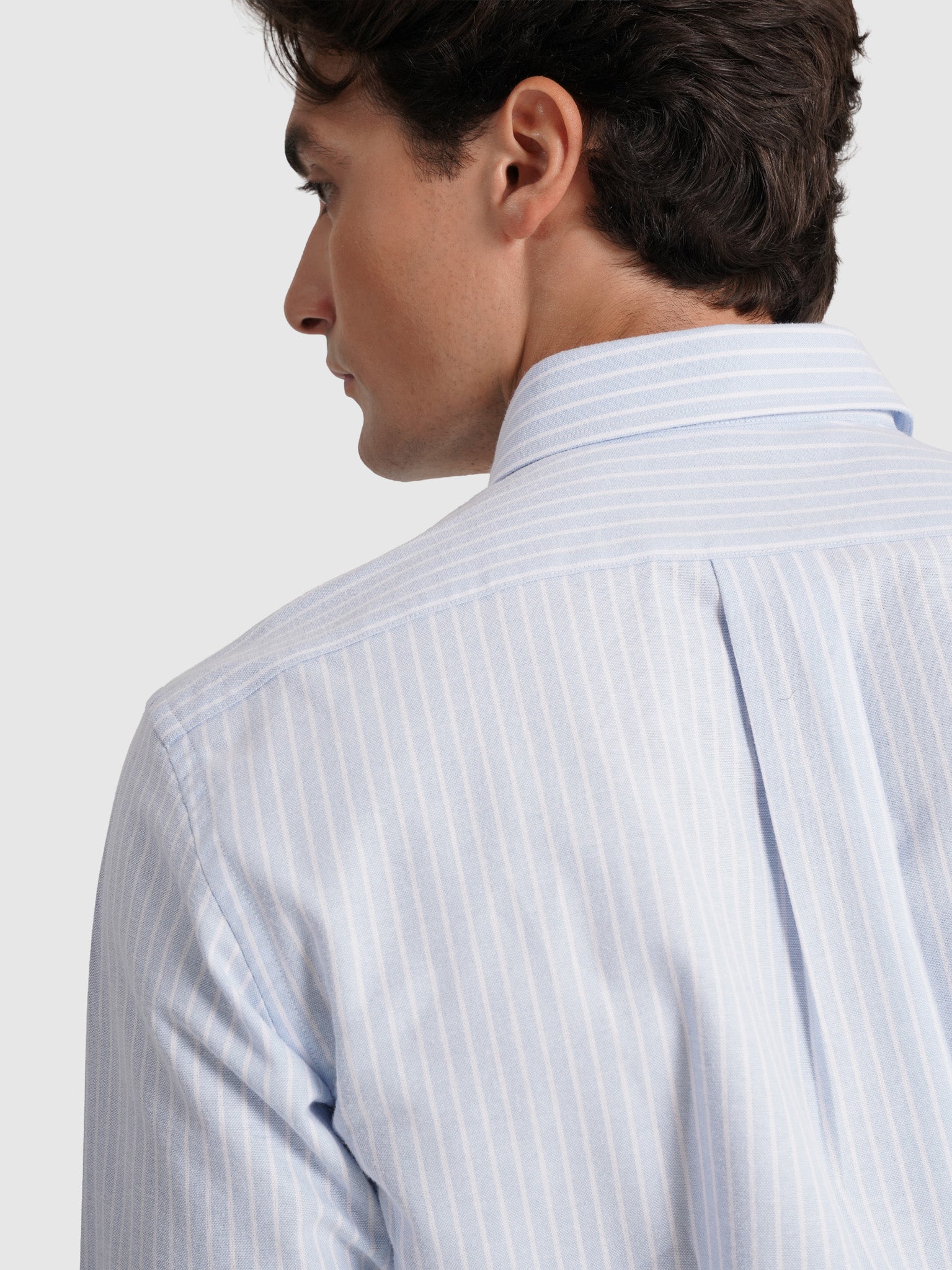 Camisa Algodão Azul Manga Comprida Regular Fit Mr. Blue