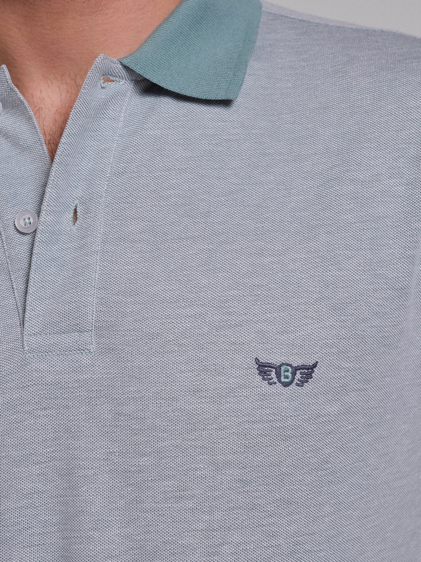 Polo Verde Manga Curta Regular Fit Mr. Blue