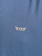 Camisa Linho Azul Manga Comprida Regular Fit Mr. Blue