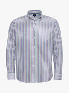 Camisa Algodão Azul Manga Comprida Regular Fit Mr. Blue