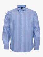 CAMISA ALGODÃO AZUL MANGA COMPRIDA REGULAR FIT MR. BLUE