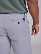 Bermuda Algodão Azuis Regular Fit Mr. Blue