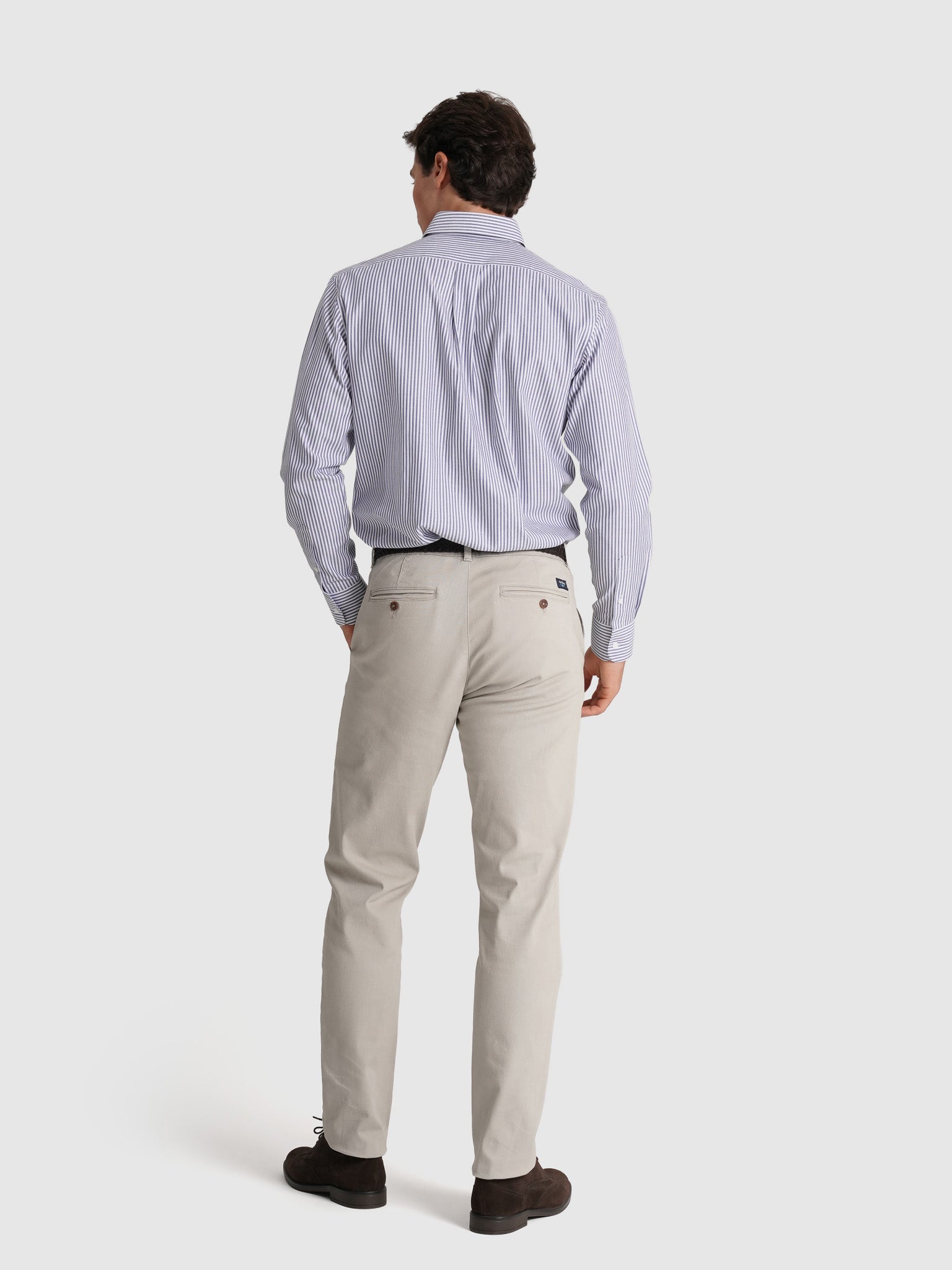 Camisa Algodão Azul Manga Comprida Regular Fit Mr. Blue