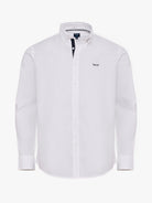 Camisa Algodão Branca Manga Comprida Regular Fit Mr. Blue