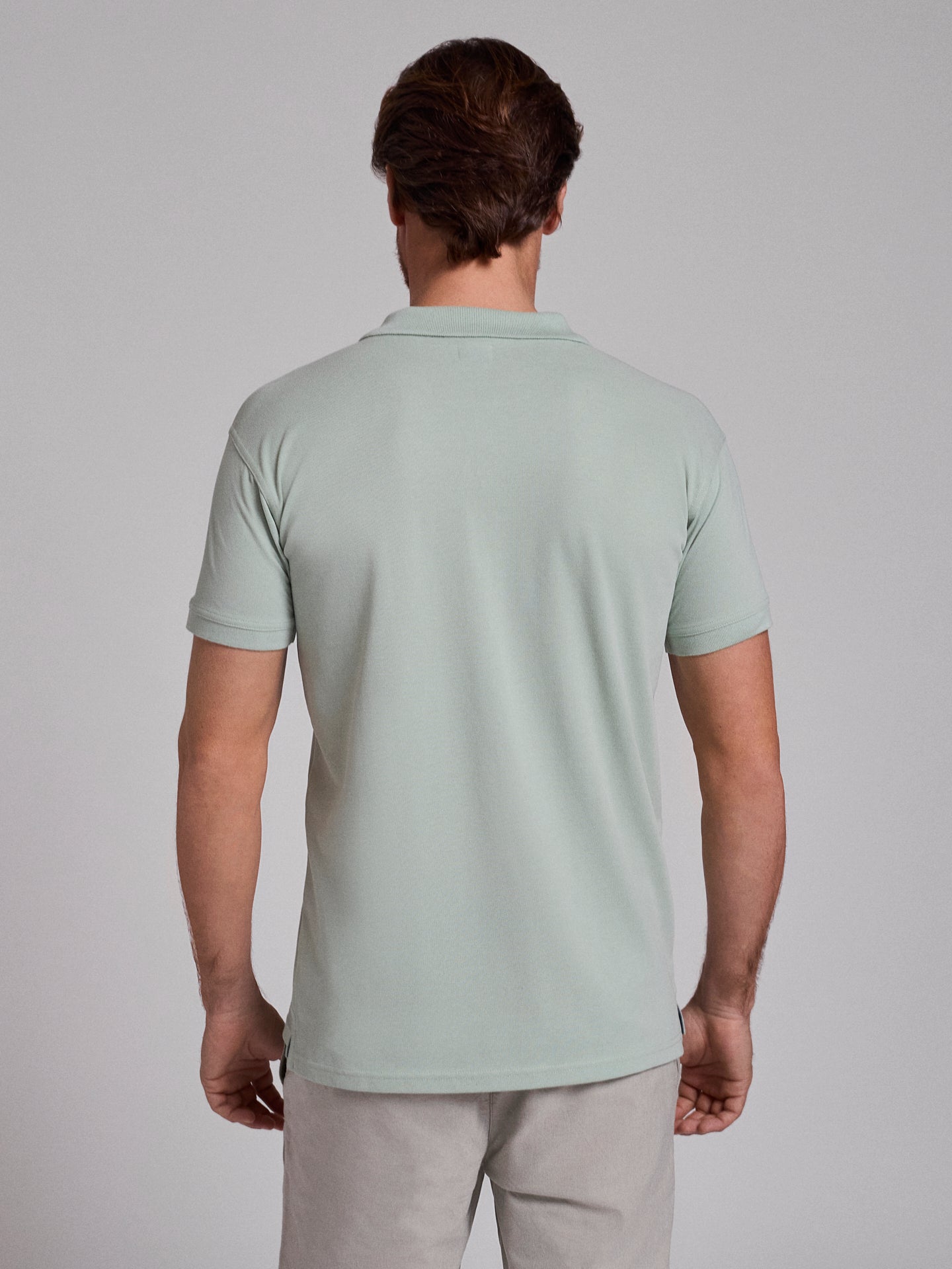 Polo Verde Manga Curta Regular Fit Mr. Blue