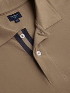 Polo Regular Fit Piquet Bege Mr. Blue