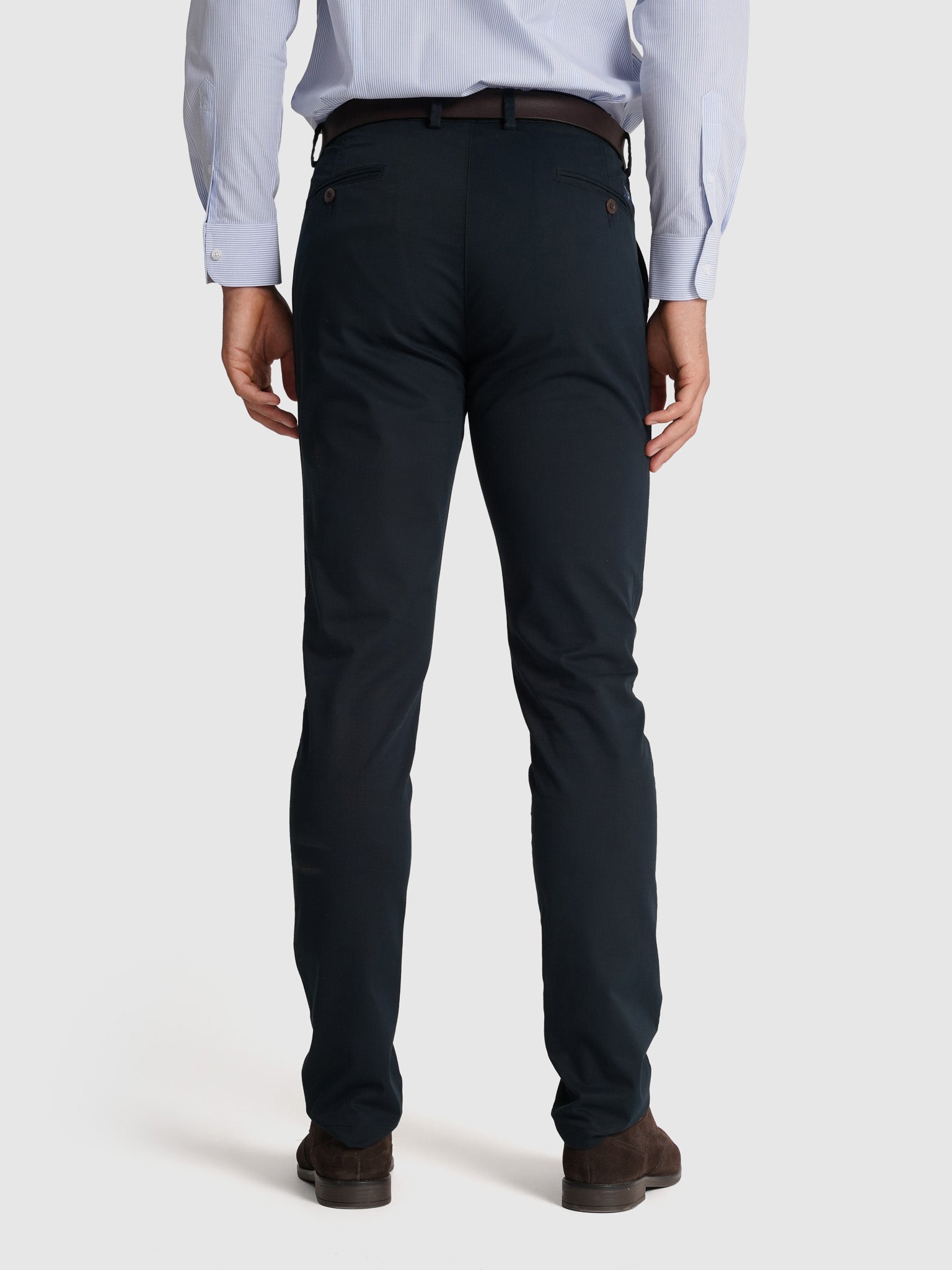 Calça Algodão Azuis Slim Fit Mr. Blue