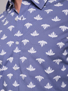 Camisa Algodão Azul Manga Curta Regular Fit Mr. Blue