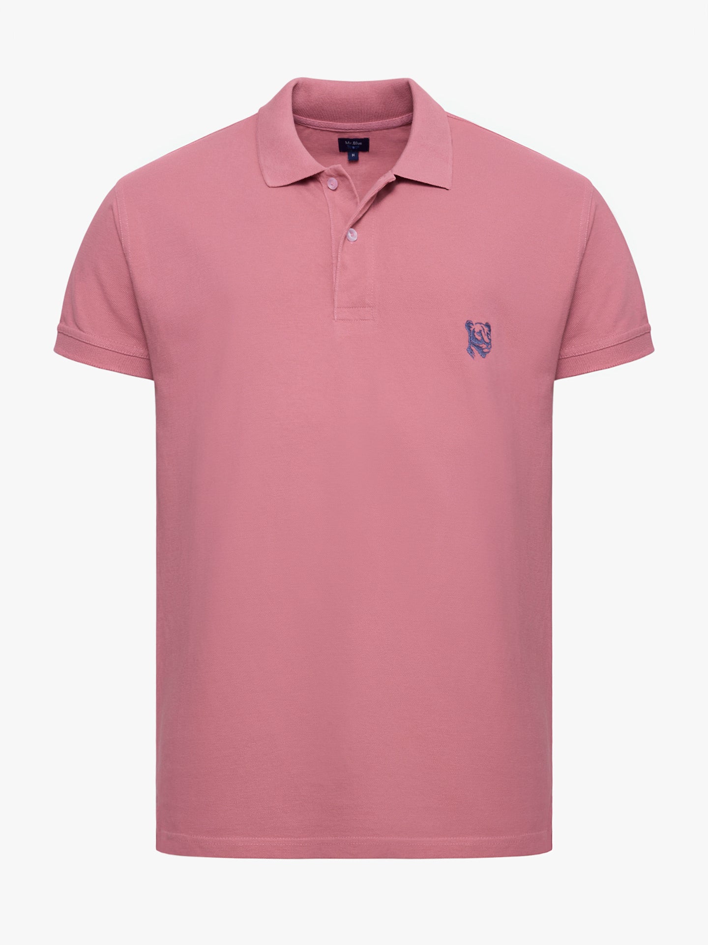 Polo Rosa Manga Curta Regular Fit Mr. Blue
