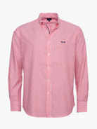 Camisa Algodão Vermelha Manga Comprida Regular Fit Mr. Blue