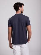 T-shirt Algodão Azul Manga Curta Regular Fit Mr. Blue