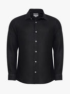 Camisa Tailored Fit Linho Cinzenta Mr. Blue