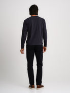 T-SHIRT ALGODÃO AZUL MANGA COMPRIDA REGULAR FIT MR. BLUE