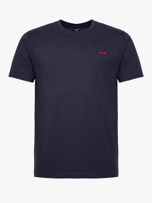 CAMISETA ALGODÓN AZUL MANGA CORTA REGULAR FIT MR. AZUL