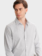 CAMISA CINZENTA SLIM FIT MR. BLUE