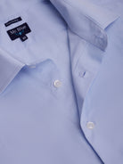 Camisa Algodão Azul Manga Comprida Classic Fit Mr. Blue