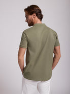 Polo Verde Manga Curta Regular Fit Mr. Blue