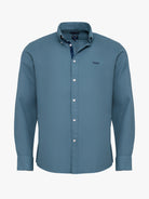 Camisa Algodão Verde Manga Comprida Regular Fit Mr. Blue