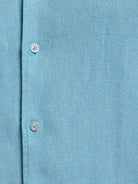 Camisa Linho Azul Manga Comprida Tailored Fit Mr. Blue