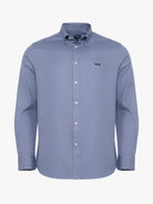 Camisa Algodão Azul Manga Comprida Regular Fit Mr. Blue