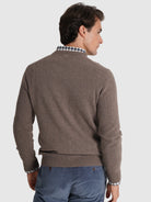 Pullover Lã Castanho Manga Comprida Regular Fit Mr. Blue