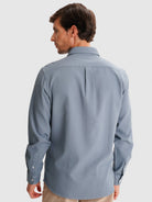 CAMISA ALGODÃO AZUL TAILORED FIT MR. BLUE