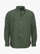 Camisa Linho Verde Manga Comprida Regular Fit Mr. Blue
