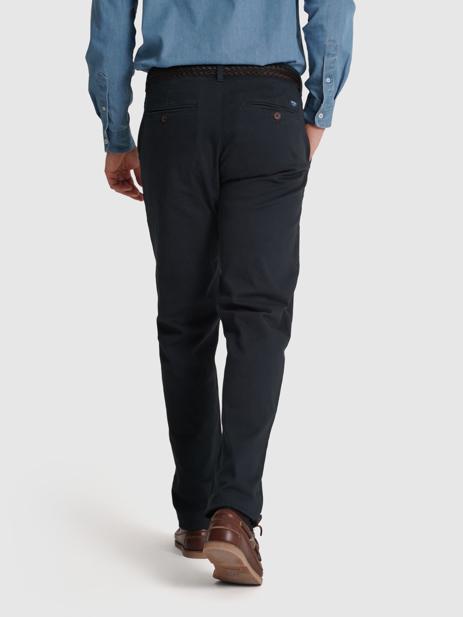 Calça Algodão Azuis Regular Fit Mr. Blue