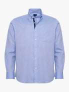 Camisa Algodão Azul Manga Comprida Regular Fit Mr. Blue