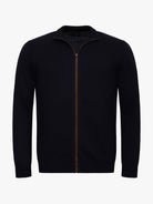 PULLOVER FINO AZUL COM COTOVELEIRA REGULAR FIT MR. BLUE