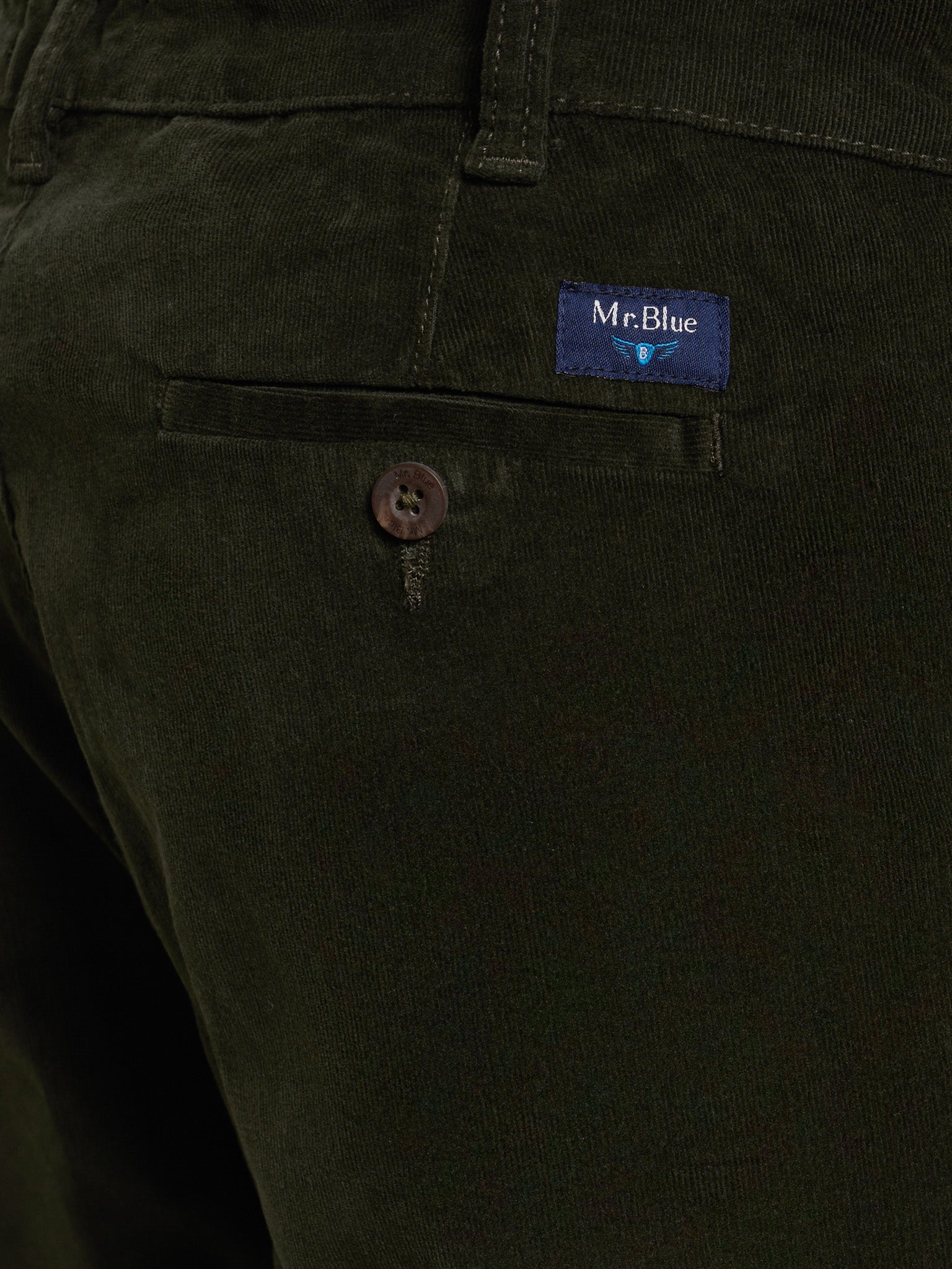 Calça Algodão Verdes Regular Fit Mr. Blue