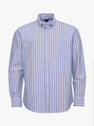 Camisa Algodão Azul Manga Comprida Regular Fit Mr. Blue