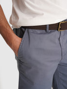 BERMUDA DE SARGA AZUL REGULAR FIT MR. AZUL