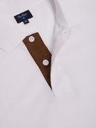 POLO PIQUET BLANCO MANGA CORTA REGULAR FIT MR. AZUL