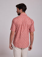 CAMISA ALGODÃO ROSA MANGA CURTA REGULAR FIT MR. BLUE