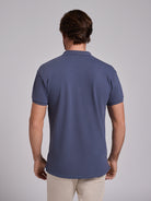 Polo Algodão Cinzento Manga Curta Regular Fit Mr. Blue
