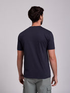 T-shirt Algodão Azul Manga Curta Regular Fit Mr. Blue