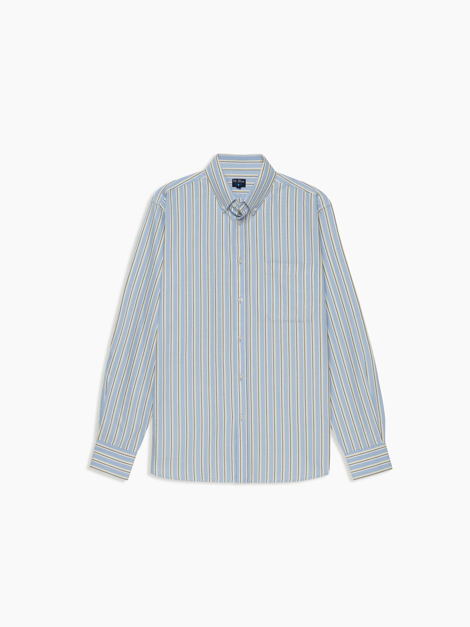 CAMISA OXFORD AZUL MANGA COMPRIDA REGULAR FIT MR. BLUE