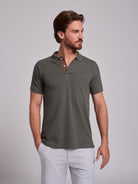 Polo Verde Manga Curta Regular Fit Mr. Blue