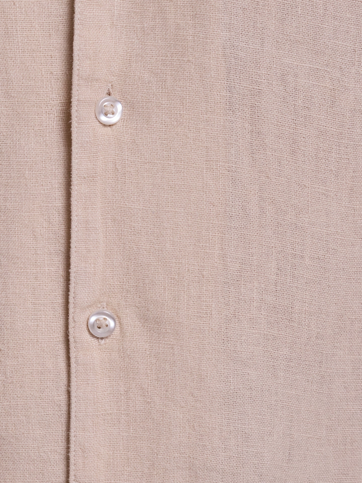 CAMISA LINO BEIGE MANGA CORTA REGULAR FIT MARK BELLUCCI