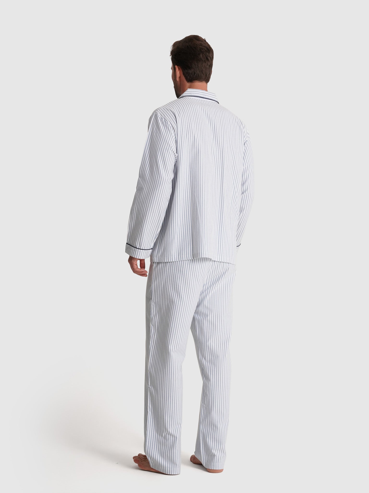 Pijama Azul Manga Comprida Classic Fit Mr. Blue