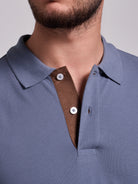 POLO AZUL MANGA CURTA REGULAR FIT MR. BLUE