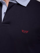 Rugbie Algodão Azul Manga Curta Regular Fit Mr. Blue