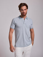 Polo Azul Manga Curta Regular Fit Mr. Blue
