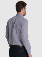 Camisa Algodão Azul Manga Comprida Regular Fit Mr. Blue