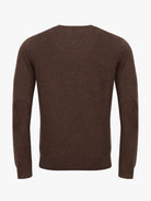 PULLOVER FINO CASTANHO COM COTOVELEIRA REGULAR FIT MR. BLUE