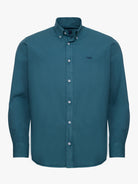 Camisa Algodão Azul Manga Comprida Regular Fit Mr. Blue
