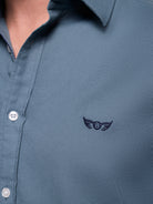 Camisa Algodão Verde Manga Comprida Regular Fit Mr. Blue