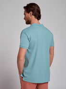 Polo Verde Manga Curta Regular Fit Mr. Blue